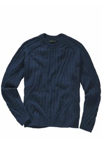 Mey & Edlich Mey & Edlich Herren Op-Art-Pullover Blau 80 % Wolle, 20 % Polyamid