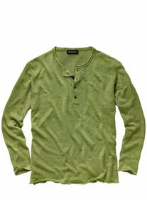 Mey & Edlich Mey & Edlich Herren Gehaltvolles Leinenhenley Gr&uuml;n 100 % Leinen