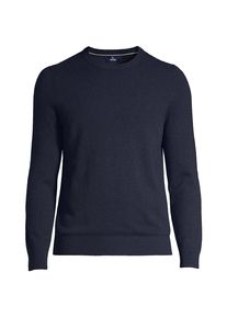 LANDS' END Kaschmirpullover mit rundem Ausschnitt in Tall-Gr&ouml;&szlig;e, Herren, size: tall, Blau, Kaschmir, by Lands' End