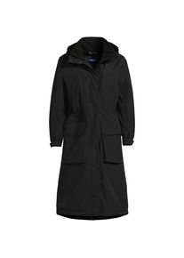 LANDS' END Wasserdichter Isolierter Stadion-Kapuzenmantel Squall f&uuml;r Damen, Damen, size: regular, Schwarz, Nylon, by Lands' End