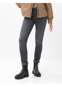 Brax Damen Five-Pocket-Hose Style SHAKIRA USED GRANITE GREY, denim grau, Gr. 38L