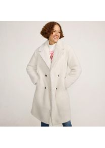 LANDS' END Teddymantel f&uuml;r Damen, Damen, size: regular, Elfenbein, Polyester, by Lands' End