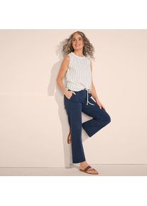LANDS' END Straight Fit 7/8-Chinos f&uuml;r Damen, Damen, size: regular, Blau, Baumwolle/Lyocell (Viskose)/Baumwoll-Mischung, by Lands' End