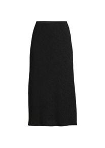 LANDS' END Crinkle-Schlupfrock im Schr&auml;gschnitt f&uuml;r Damen, Damen, size: regular, Schwarz, Lyocell (Viskose)/Polyester-Mischung, by Lands' End