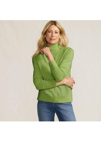 LANDS' END Merino-Pullover mit weitem Rollkragen f&uuml;r Damen, Damen, size: regular, Gr&uuml;n, Wolle, by Lands' End