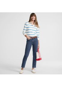 LANDS' END Slim Fit Jeans High Waist in Petite-Gr&ouml;&szlig;e, Damen, size: petite, Blau, Baumwolle/Baumwoll-Mischung, by Lands' End