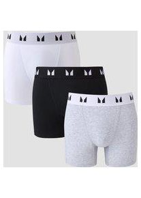 Myprotein MP Herren Boxershorts (3er-Packung) &ndash; Schwarz/Wei&szlig;/Grau - S
