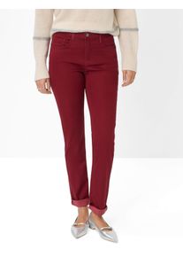 Brax Damen Five-Pocket-Hose Style CAROLA MULBERRY, dunkelrot, Gr. 48K