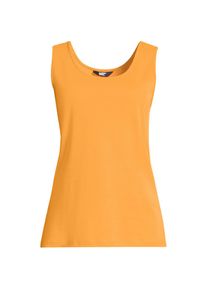 LANDS' END &Auml;rmelloses Top aus Baumwolle f&uuml;r Damen, Damen, size: regular, Orange, Baumwolle, by Lands' End