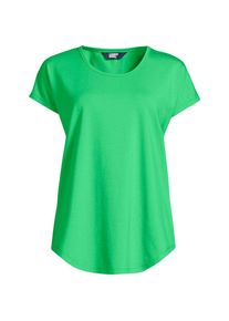 LANDS' END Shirt aus Baumwolle/Modal-Mix mit Ballettausschnitt f&uuml;r Damen, Damen, size: regular, Gr&uuml;n, Baumwolle/Baumwoll-Mischung/Baumwolle Modal, by Lands' End