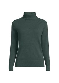 LANDS' END Rollkragen-Pullover aus Kaschmir in Plus-Gr&ouml;&szlig;e, Damen, size: plus, Gr&uuml;n, Kaschmir, by Lands' End