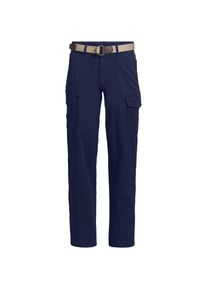 LANDS' END Cargohose mit G&uuml;rtel f&uuml;r Herren, Herren, size: regular, Blau, Baumwolle/Baumwoll-Mischung, by Lands' End