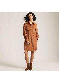LANDS' END Breitcord-Hemdkleid f&uuml;r Damen, Damen, size: regular, Braun, Baumwolle, by Lands' End