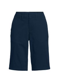 LANDS' END Chino-Bermudas f&uuml;r Damen, Damen, size: regular, Blau, Elasthan/Baumwoll-Mischung, by Lands' End