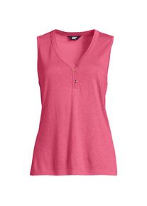 LANDS' END Top aus Leinenmix in Petite-Gr&ouml;&szlig;e f&uuml;r Damen, Damen, size: petite, Pink, Baumwolle/Leinen/Baumwoll-Mischung, by Lands' End