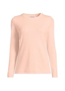 LANDS' END Kaschmir-Pullover mit rundem Ausschnitt, Damen, size: regular, Pink, Kaschmir, by Lands' End