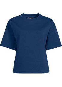 LANDS' END Samtweiches Shirt mit Rundhalsausschnitt f&uuml;r Damen, Damen, size: regular, Blau, Baumwolle/Polyester-Mischung, by Lands' End