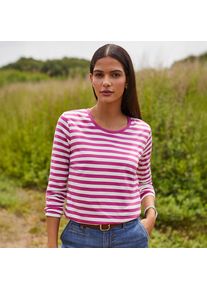 LANDS' END Supima-Shirt, Langarm, Damen, size: regular, Pink, Baumwolle, by Lands' End