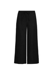 LANDS' END Weite Premium Reinleinen-Schlupfhose in 7/8-L&auml;nge f&uuml;r Damen in Petite-Gr&ouml;&szlig;e, Damen, size: petite, Schwarz, Leinen, by Lands' End