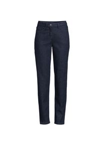 LANDS' END Slim Fit Jeans High Waist in Petite-Gr&ouml;&szlig;e, Damen, size: petite, Blau, Baumwolle/Baumwoll-Mischung, by Lands' End