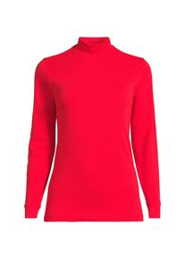 LANDS' END Stehkragen-Shirt in Plusgr&ouml;&szlig;e, Damen, size: plus, Rot, Baumwolle, by Lands' End