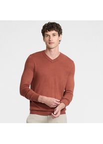 LANDS' END CashTouch Feinstrick-Pullover f&uuml;r Herren, Herren, size: regular, Braun, Polyester, by Lands' End
