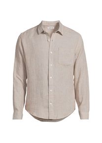 LANDS' END Premium Reinleinen-Hemd f&uuml;r Herren, Herren, size: regular, Beige, Leinen, by Lands' End
