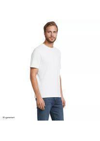 LANDS' END Super-T Kurzarm-Shirt f&uuml;r Herren, Classic Fit, Herren, size: regular, Wei&szlig;, Baumwolle, by Lands' End