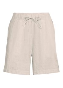 LANDS' END Premium Reinleinen-Schlupfshorts f&uuml;r Damen, Damen, size: regular, Elfenbein, Leinen, by Lands' End