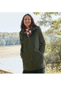 LANDS' END Squall Regenjacke in A-Linie f&uuml;r Damen in Petite-Gr&ouml;&szlig;e, Damen, size: petite, Gr&uuml;n, Nylon, by Lands' End