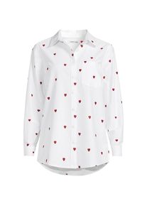 LANDS' END Langarm Oxford-Hemd f&uuml;r Damen in Plus-Gr&ouml;&szlig;e, Damen, size: plus, Wei&szlig;, Baumwolle, by Lands' End