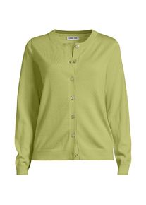 LANDS' END Merino-Cardigan f&uuml;r Damen in Petite-Gr&ouml;&szlig;e, Damen, size: petite, Gr&uuml;n, Wolle, by Lands' End