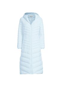LANDS' END Ultraleichter Maxi-Daunenmantel mit Kapuze WANDERWEIGHT f&uuml;r Damen, Damen, size: regular, Blau, Nylon/Daunen, by Lands' End