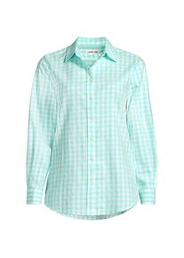 LANDS' END Lange leichte Flanellbluse f&uuml;r Damen in Plus-Gr&ouml;&szlig;e, Damen, size: plus, Blau, by Lands' End