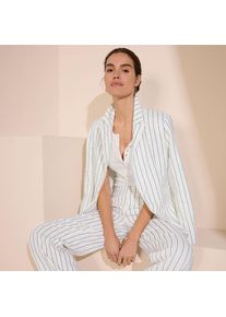 LANDS' END Blazer im Leinenmix f&uuml;r Damen, Damen, size: regular, Elfenbein, Leinen/Viskose, by Lands' End