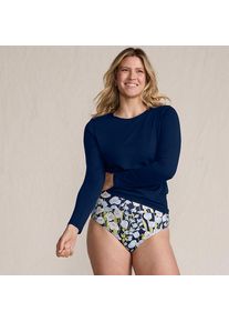 LANDS' END Badeshirt f&uuml;r Damen in Lang-Gr&ouml;&szlig;e, Damen, size: regular, Blau, Nylon-Mischung, by Lands' End