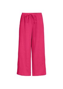 LANDS' END Weite Premium Reinleinen-Schlupfhose in 7/8-L&auml;nge f&uuml;r Damen in Petite-Gr&ouml;&szlig;e, Damen, size: petite, Pink, Leinen, by Lands' End