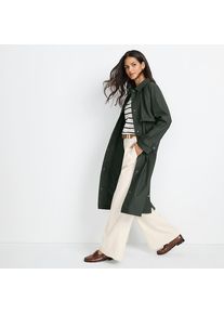 LANDS' END Langer Regenmantel f&uuml;r Damen, Damen, size: regular, Gr&uuml;n, Polyester/Polyurethan, by Lands' End