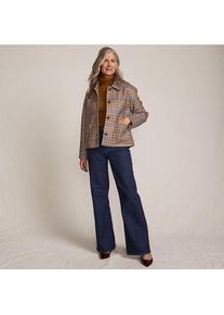 LANDS' END Soft Denim Schlagjeans High Waist, Damen, size: regular, Blau, Elasthan/Baumwoll-Mischung, by Lands' End