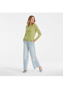 LANDS' END Merino-Pullover f&uuml;r Damen, Damen, size: regular, Gr&uuml;n, Wolle, by Lands' End