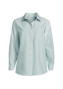 LANDS' END Langarm Oxford-Hemd f&uuml;r Damen in Plus-Gr&ouml;&szlig;e, Damen, size: plus, Gr&uuml;n, Baumwolle, by Lands' End