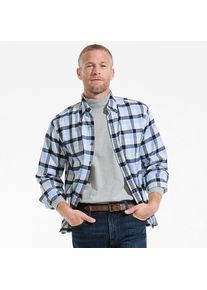 LANDS' END Super-T Stehbundshirt f&uuml;r Herren, Classic Fit, Herren, size: regular, Grau, Baumwolle, by Lands' End