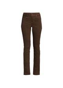 LANDS' END Straight Fit Cordhose Mid Waist f&uuml;r Damen, Damen, size: regular, Braun, Baumwoll-Mischung, by Lands' End