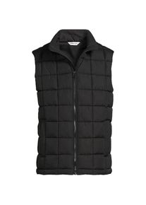 LANDS' END FeatherFree&trade; Steppweste, Herren, size: regular, Schwarz, Polyester, by Lands' End