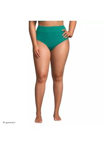 LANDS' END Bikinihose mit hohem Beinausschnitt f&uuml;r Damen in Plus-Gr&ouml;&szlig;e, Damen, size: plus, Gr&uuml;n, Elasthan/Nylon-Mischung, by Lands' End