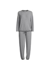 LANDS' END Silky Knit Lounge-Set f&uuml;r Damen in Petite-Gr&ouml;&szlig;e, Damen, size: petite, Grau, Polyester/Viskose/Polyester-Mischung, by Lands' End