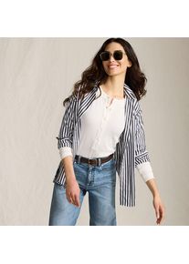LANDS' END Langarm-Henleyshirt aus Ripp-Jersey f&uuml;r Damen, Damen, size: regular, Elfenbein, Viskose-Mischung/Polyester-Mischung, by Lands' End