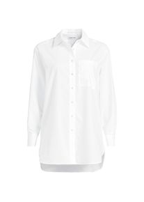LANDS' END Lange weite B&uuml;gelfrei-Bluse f&uuml;r Damen in Petite-Gr&ouml;&szlig;e, Damen, size: petite, Wei&szlig;, Baumwolle, by Lands' End