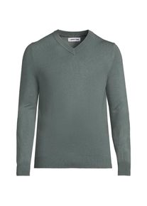 LANDS' END CashTouch Feinstrick-Pullover f&uuml;r Herren, Herren, size: regular, Gr&uuml;n, Polyester, by Lands' End