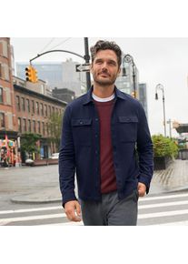 LANDS' END Hemdjacke aus Piqu&eacute; f&uuml;r Herren, Herren, size: regular, Blau, Polyester-Mischung, by Lands' End